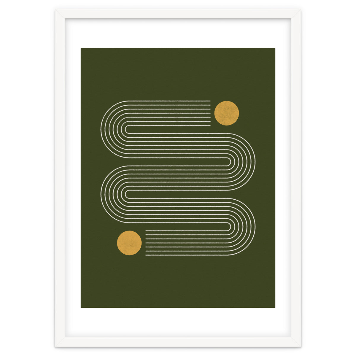 Mid-Century Modern No.25 - Woodblock Print