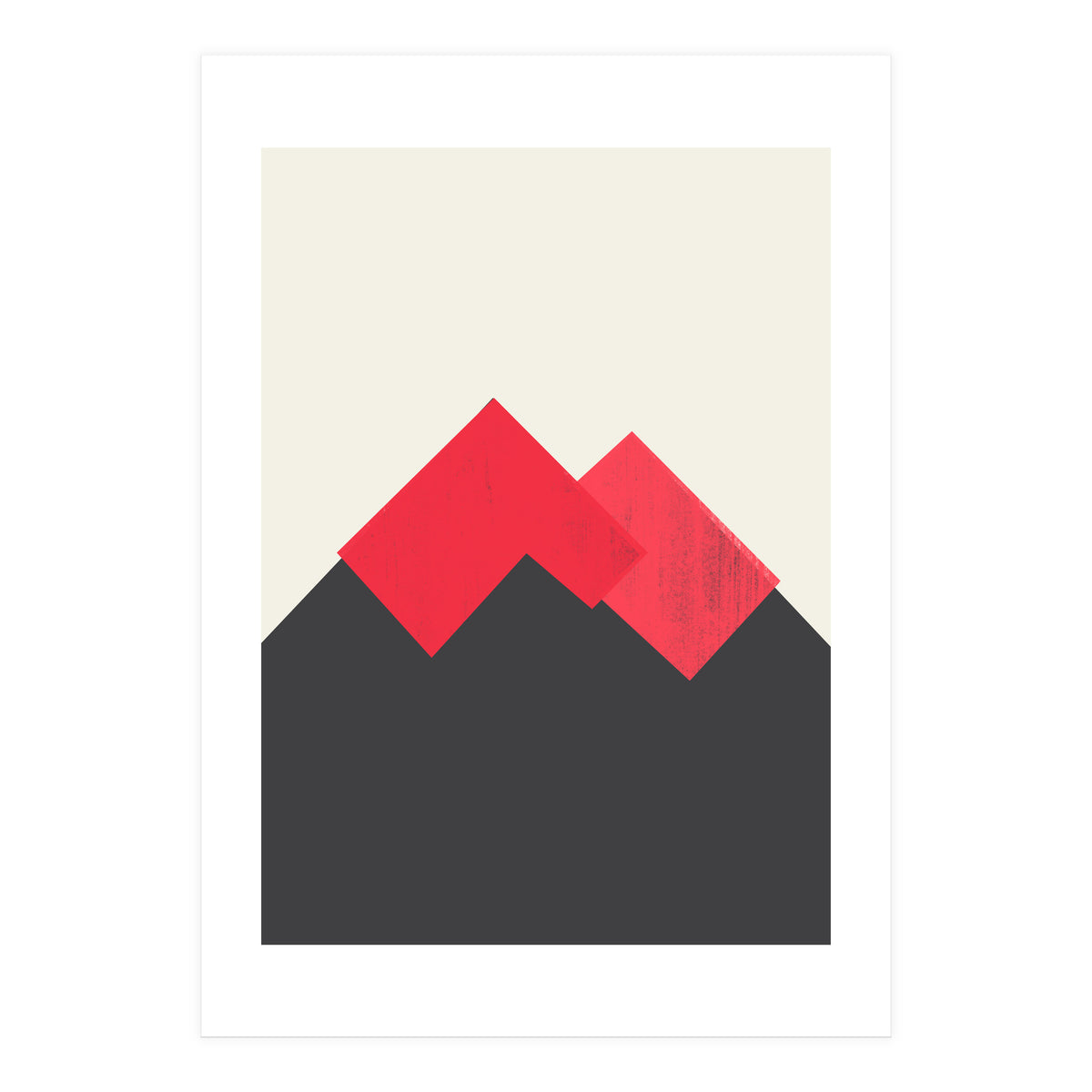 Pastel Mountains II Volcano (Print Only)