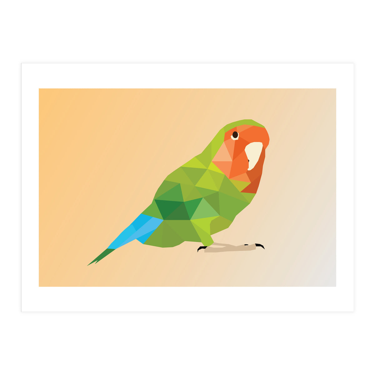 Parrot Low Poly Art  (Print Only)