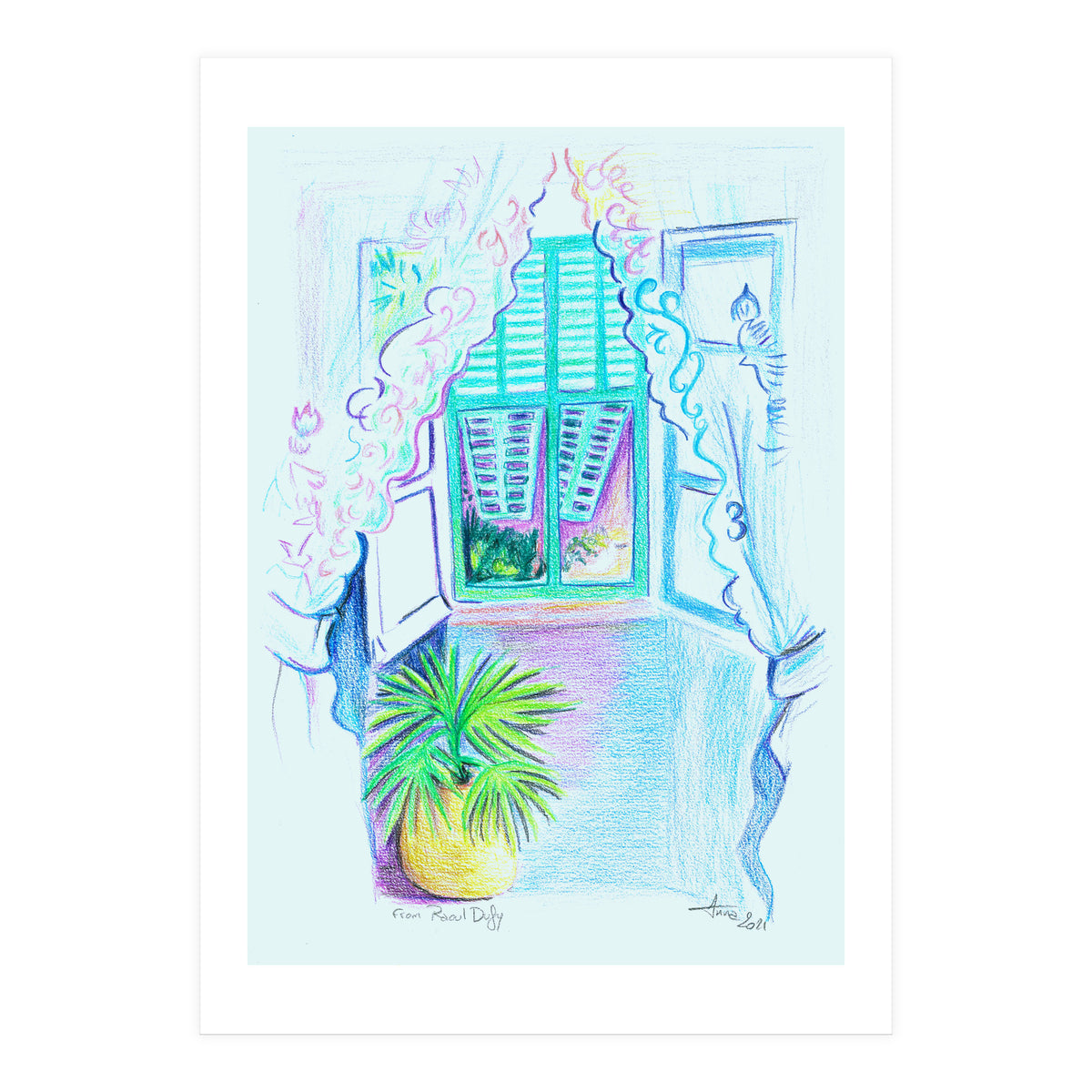 Green Shutters Dufy (Print Only)