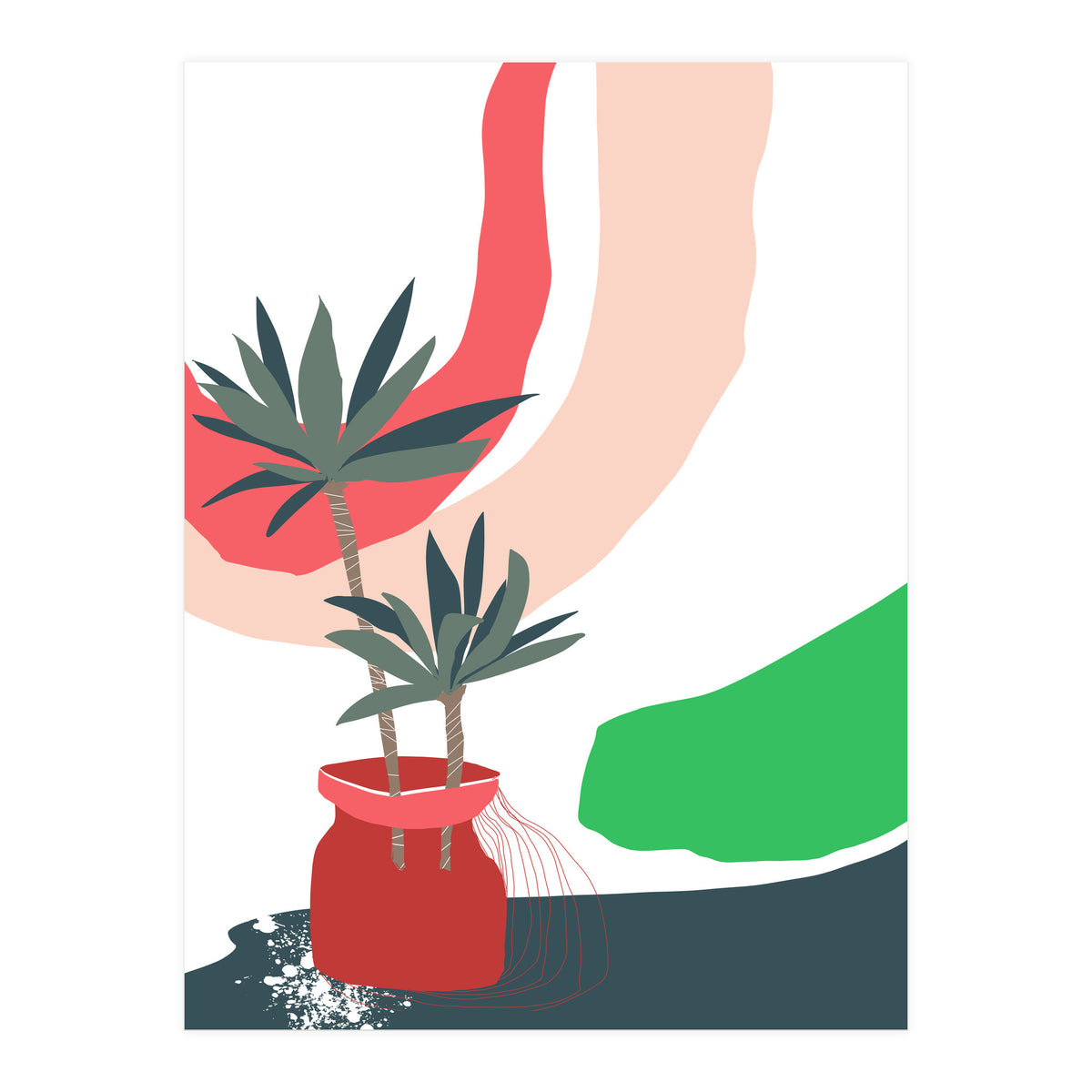 window sill plants (Print Only)