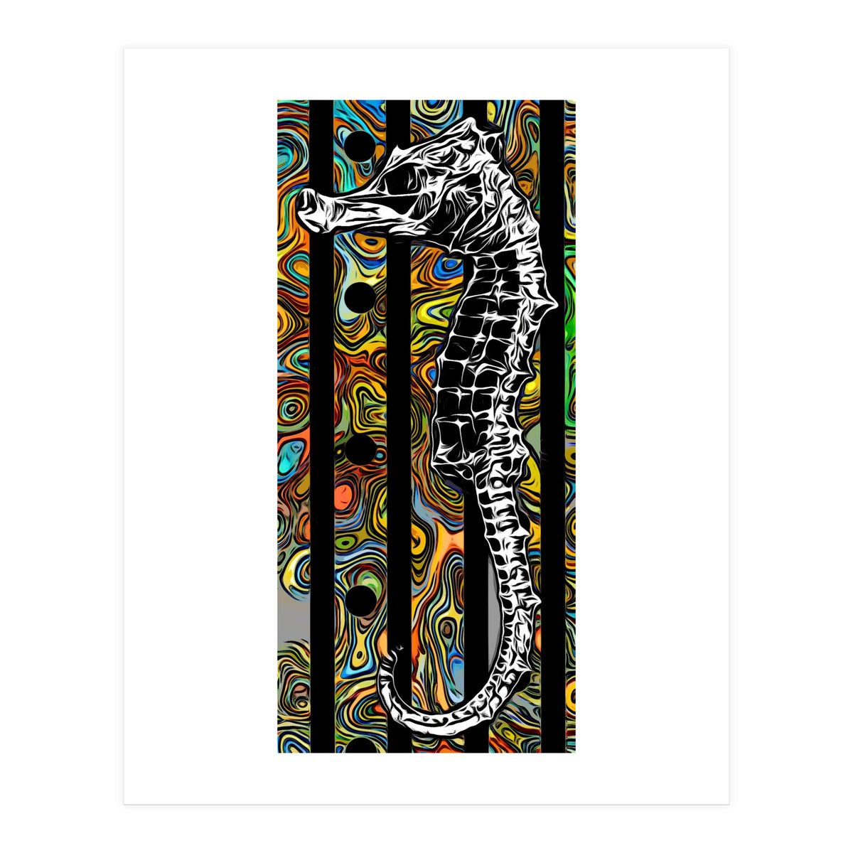 Abstract SeaHorse (Print Only)