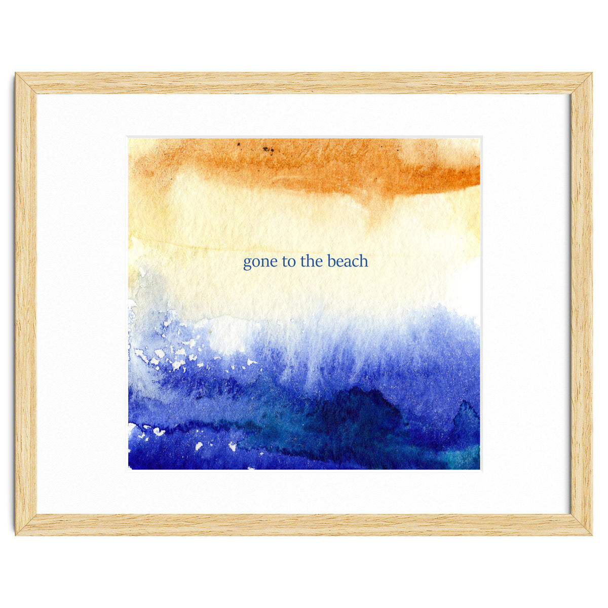 Gone to the beach || watercolor