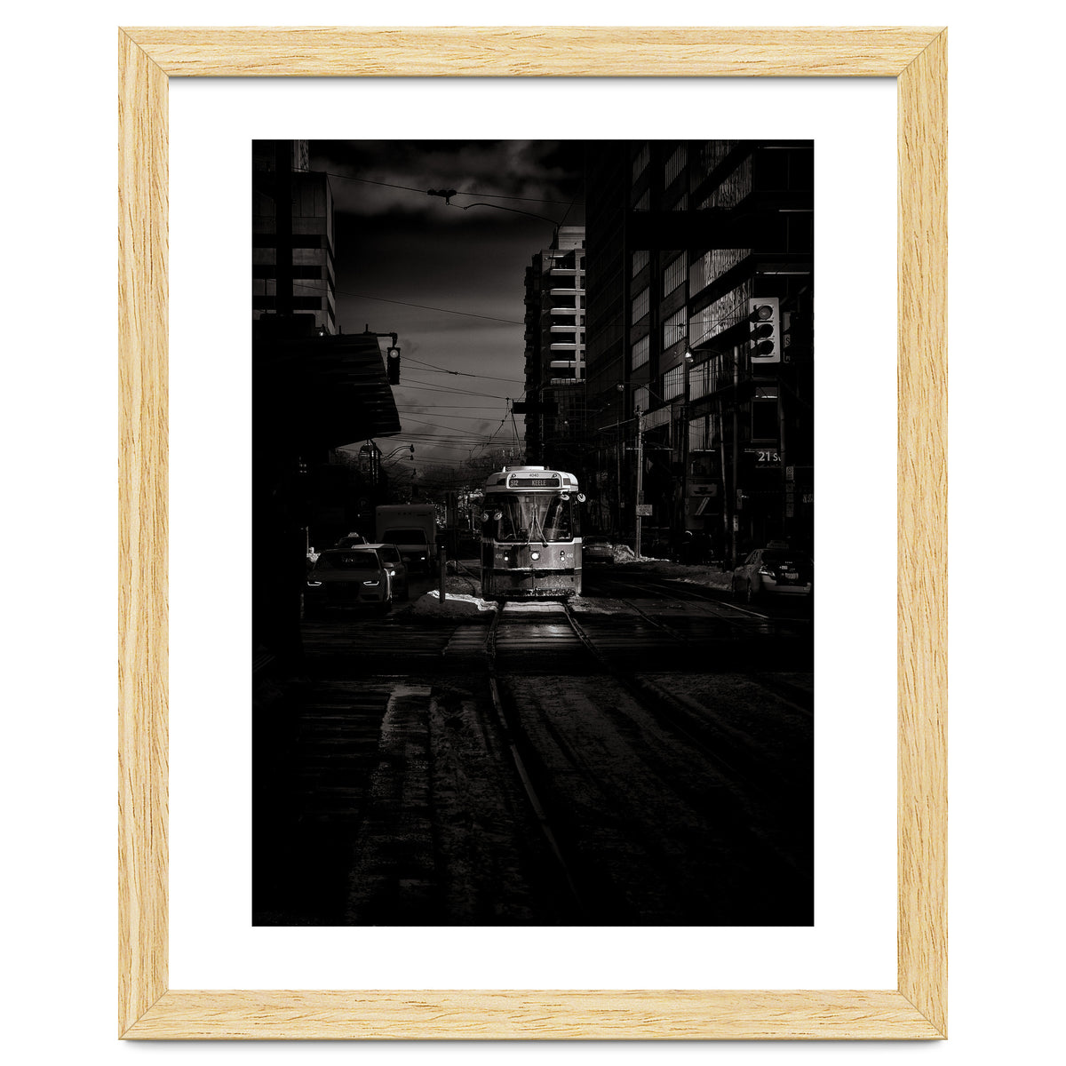 The 512 St. Clair Streetcar Toronto Canada Toned Version