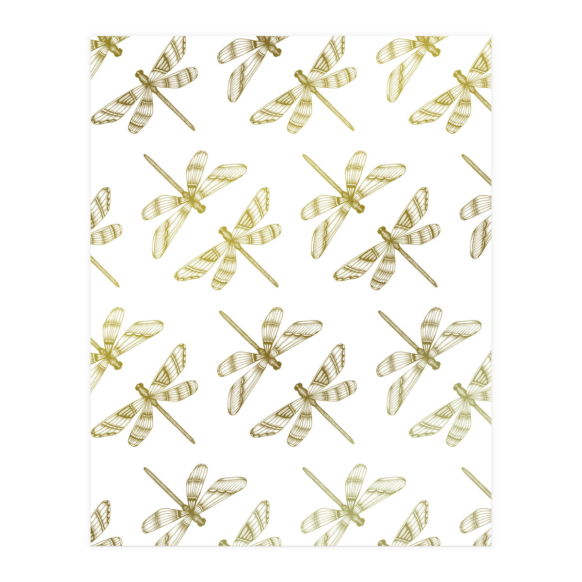 Golden Dragonflies (Print Only)