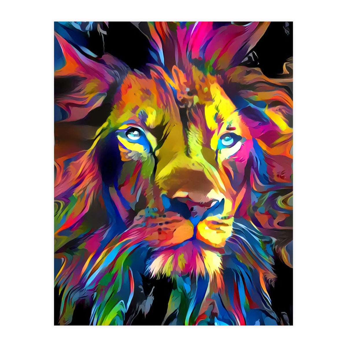 Rainbow Lion (Print Only)