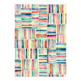 Retro Beach Chair Pastel Watercolor Stripes (Print Only) thumbnail