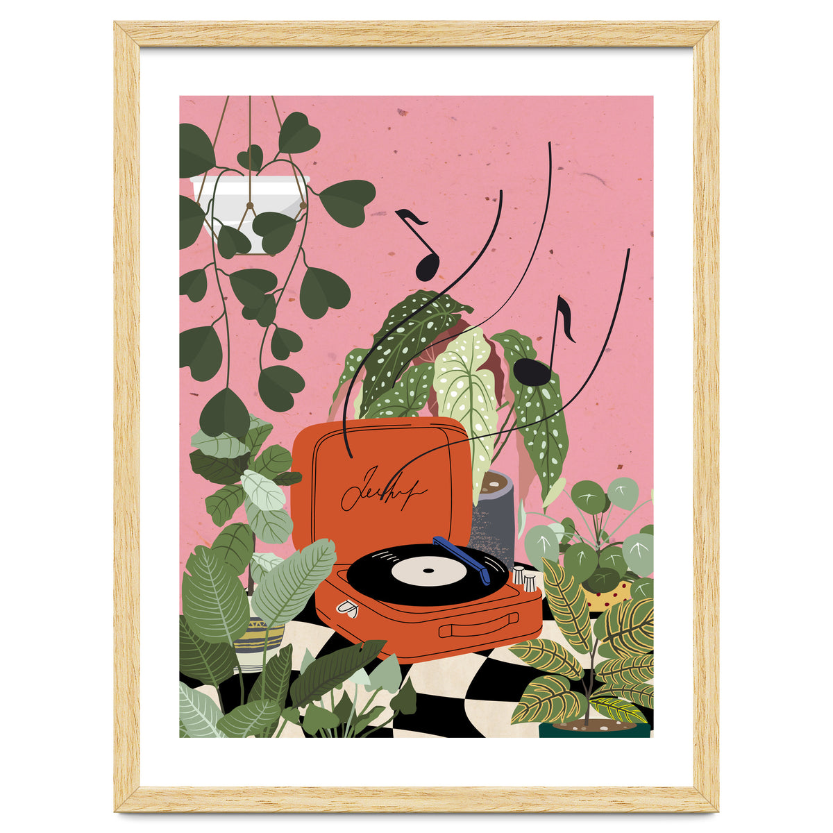 Vinyl Record Player in My Garden