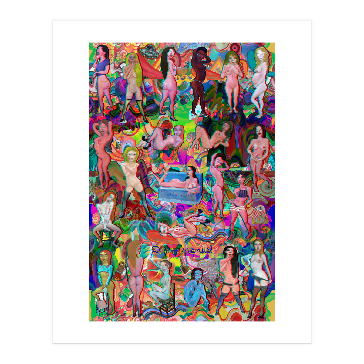 Chicas 3d 5 (Print Only)