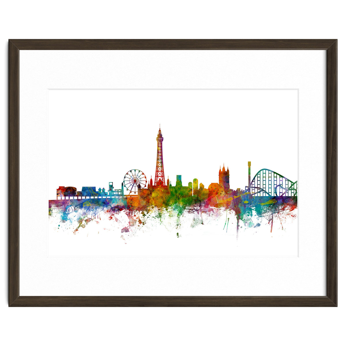 Blackpool England Skyline