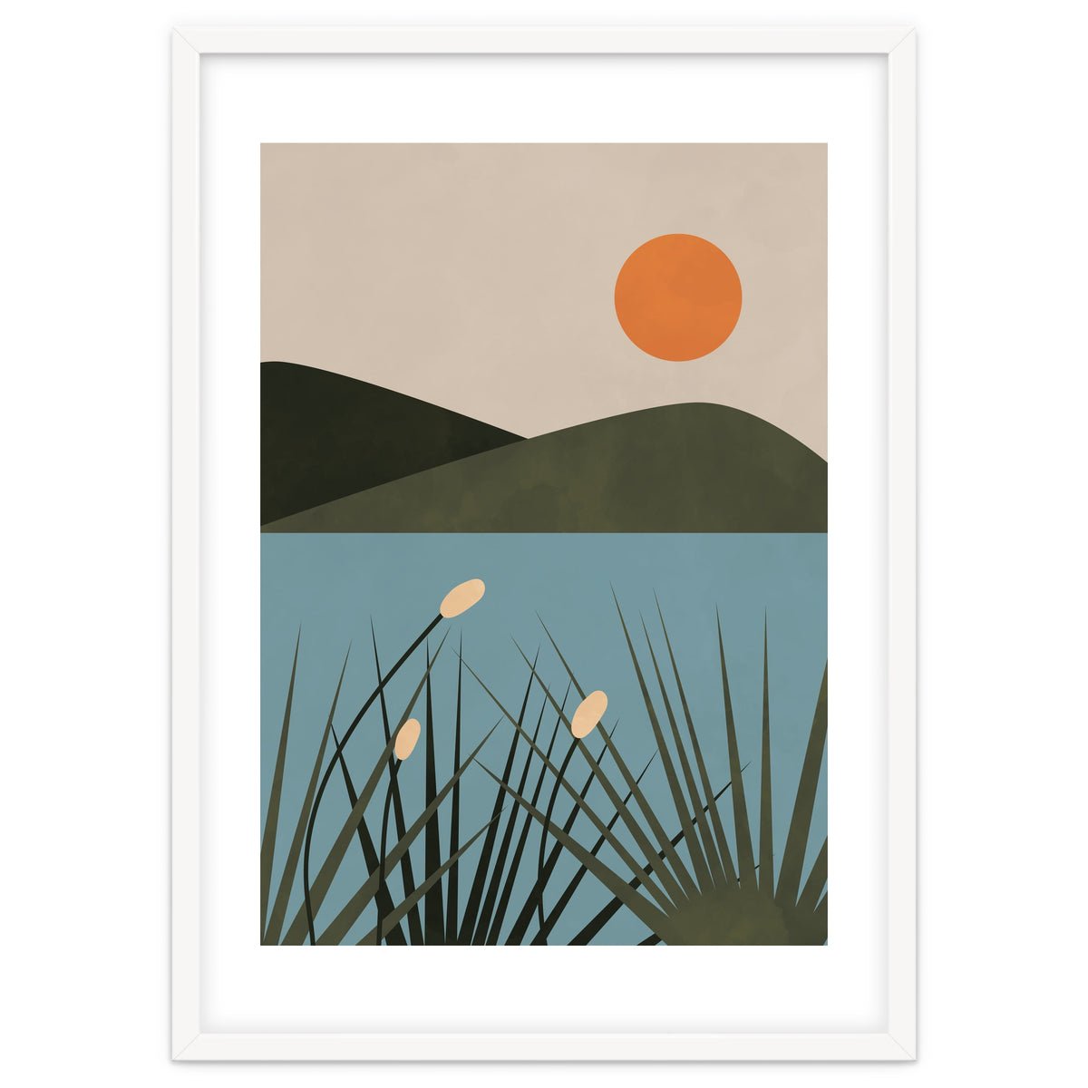 Mountain Lake Sun Boho