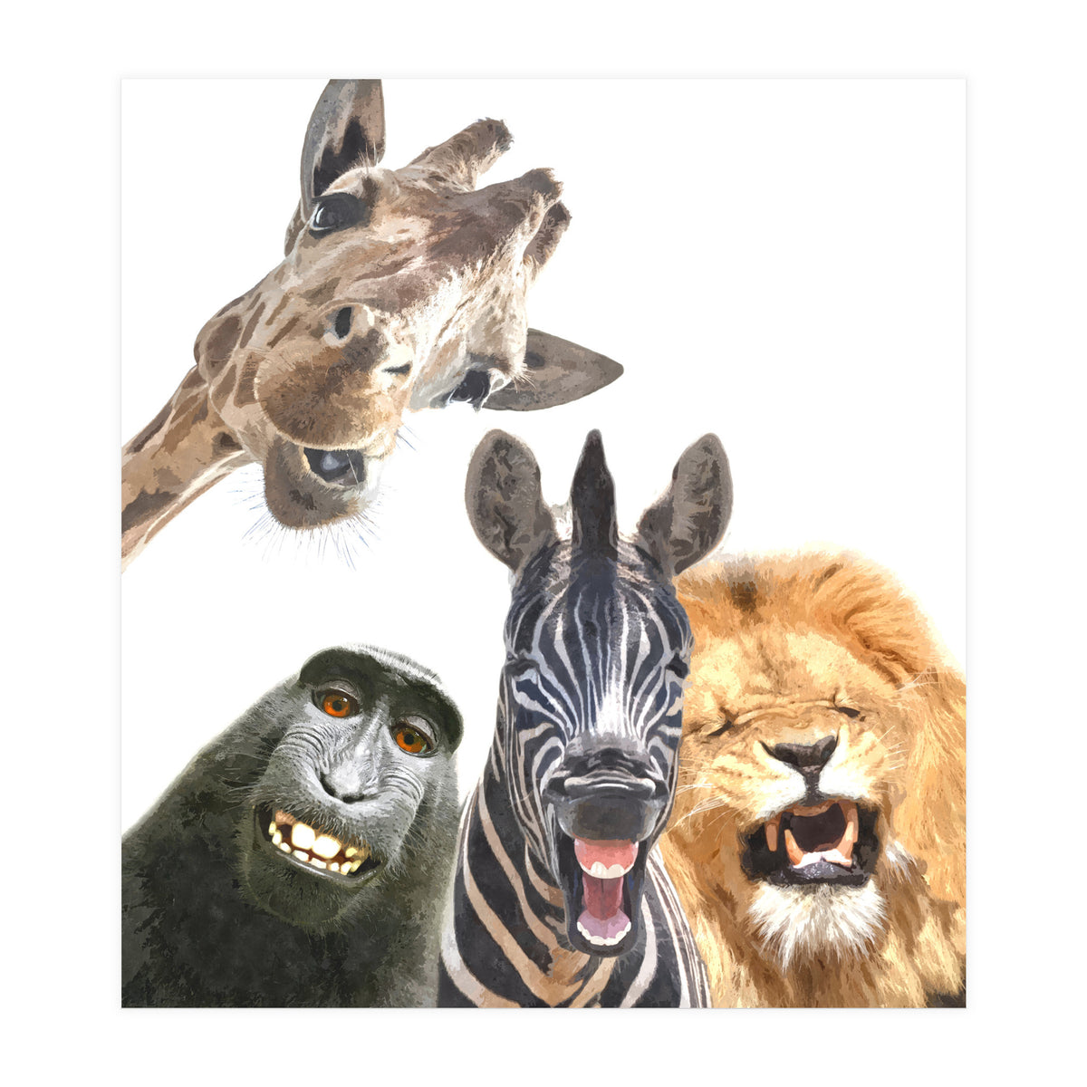 Jungle Animal Friends (Print Only)