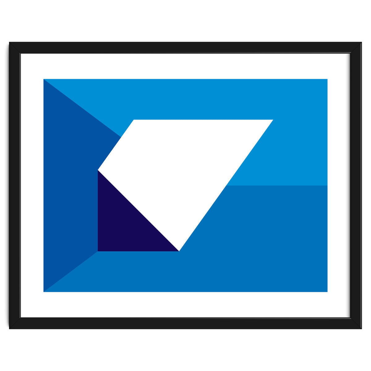 Geometric Shapes No. 32 -  blues