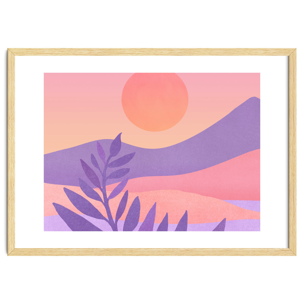 Oasis Sunset Landscape