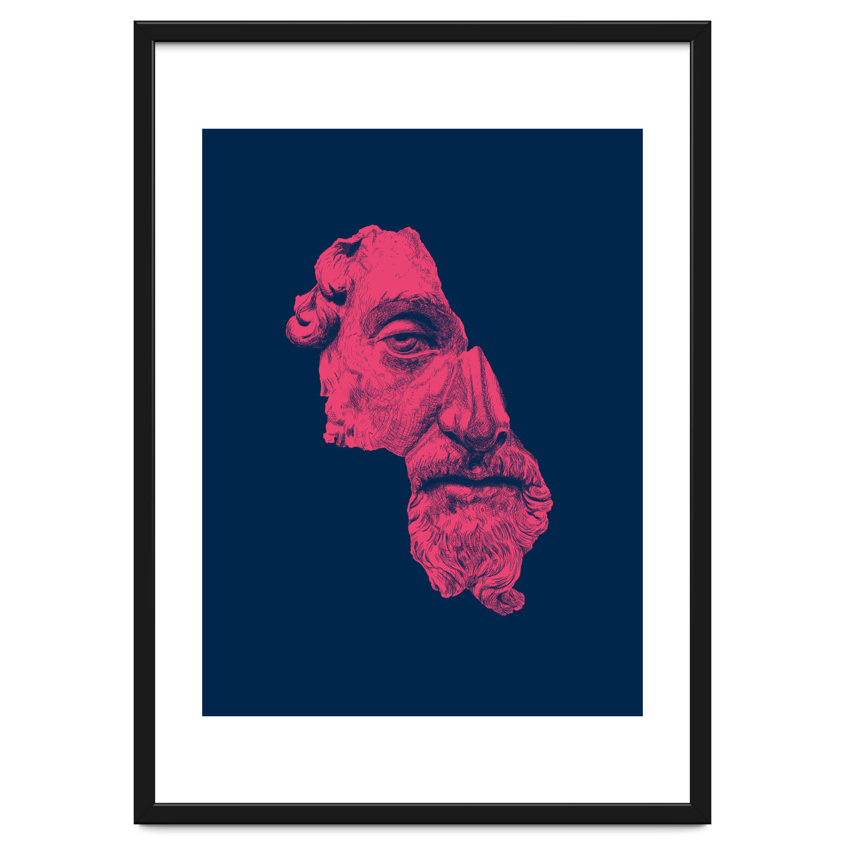 MARCUS AURELIUS ANTONINUS AUGUSTUS / prussian blue / vivid red