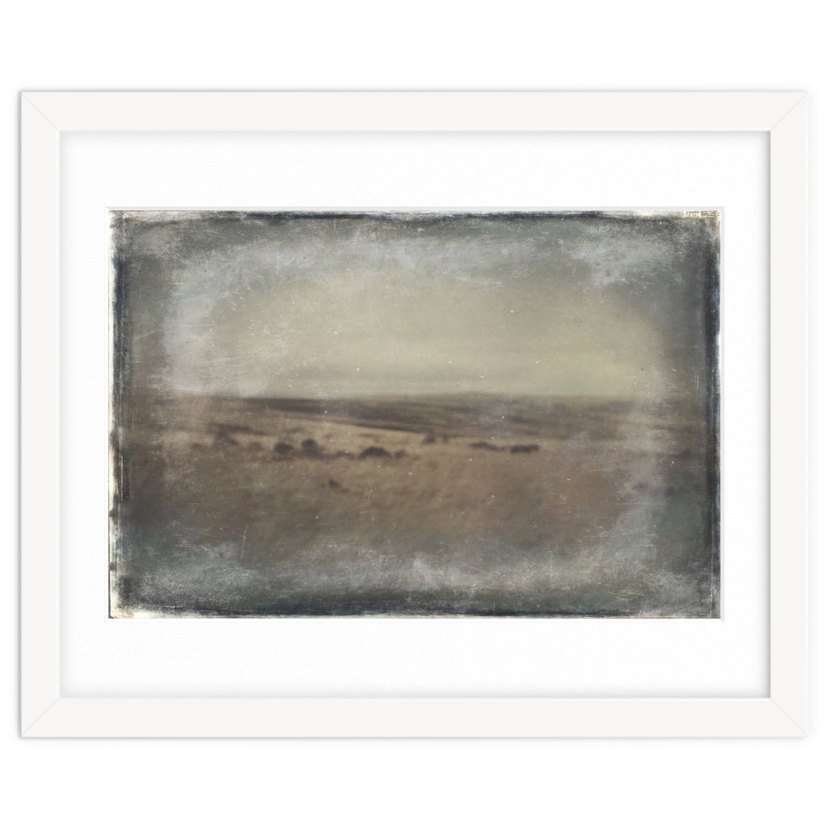 Bleak winter landscape of Saddleworth Moor