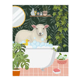 Sheep in Botanical Bathroom (Print Only) thumbnail