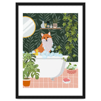 Fox Taking a Bath