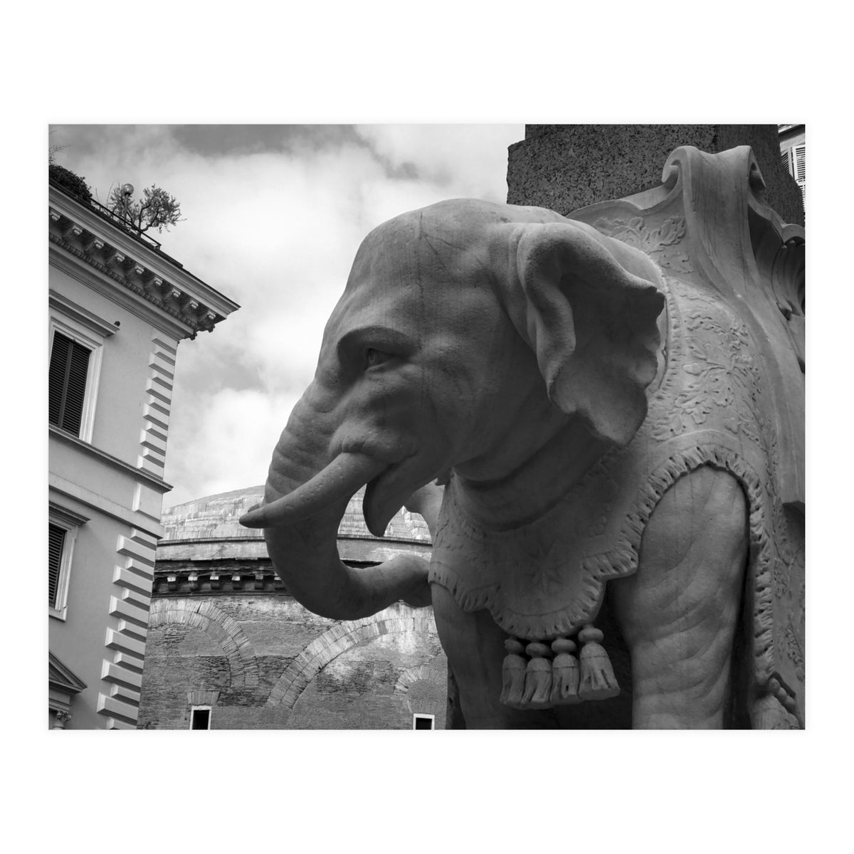 Elephant and Obelisk (Print Only)