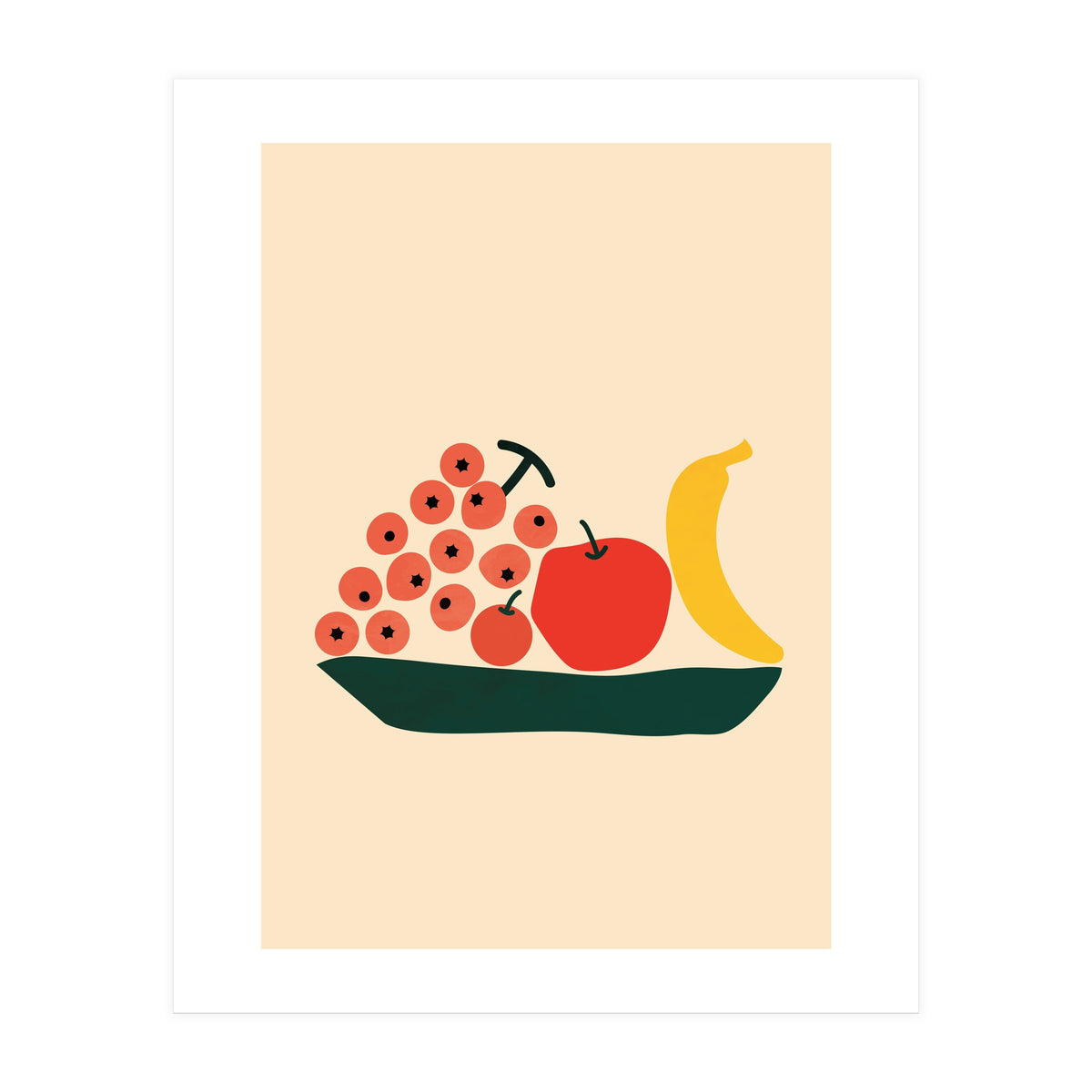 Abstract Modern Fruit (Print Only)