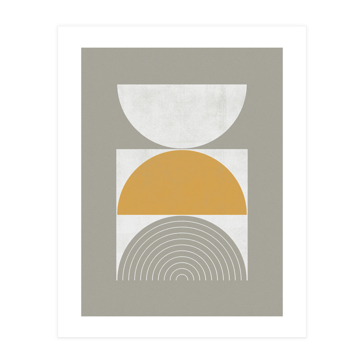 Mid-Century Modern No.29 - Woodblock Print (Print Only)