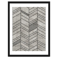 Concrete Chevron Pattern