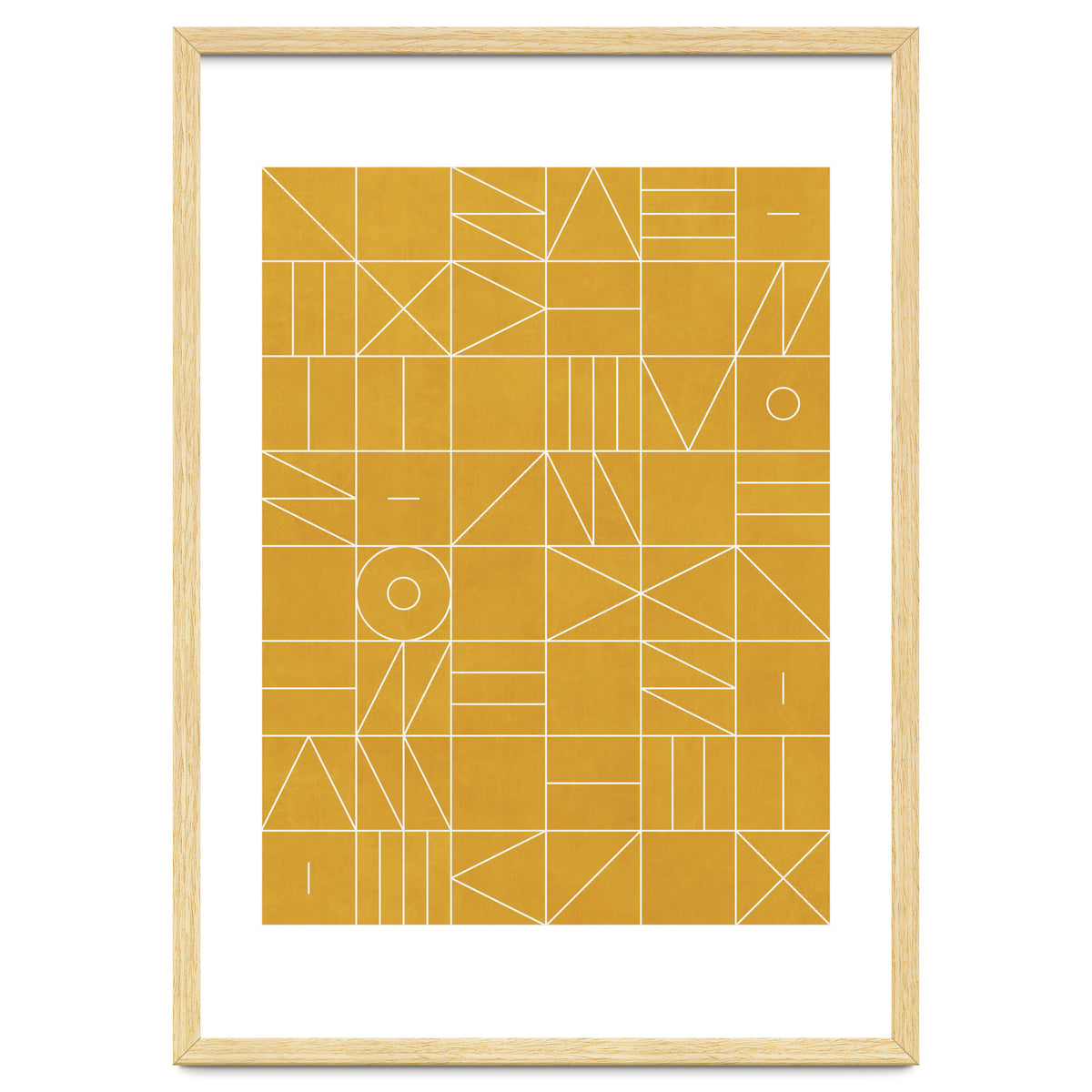 My Favorite Geometric Patterns No.4 - Mustard Yellow
