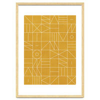 My Favorite Geometric Patterns No.4 - Mustard Yellow