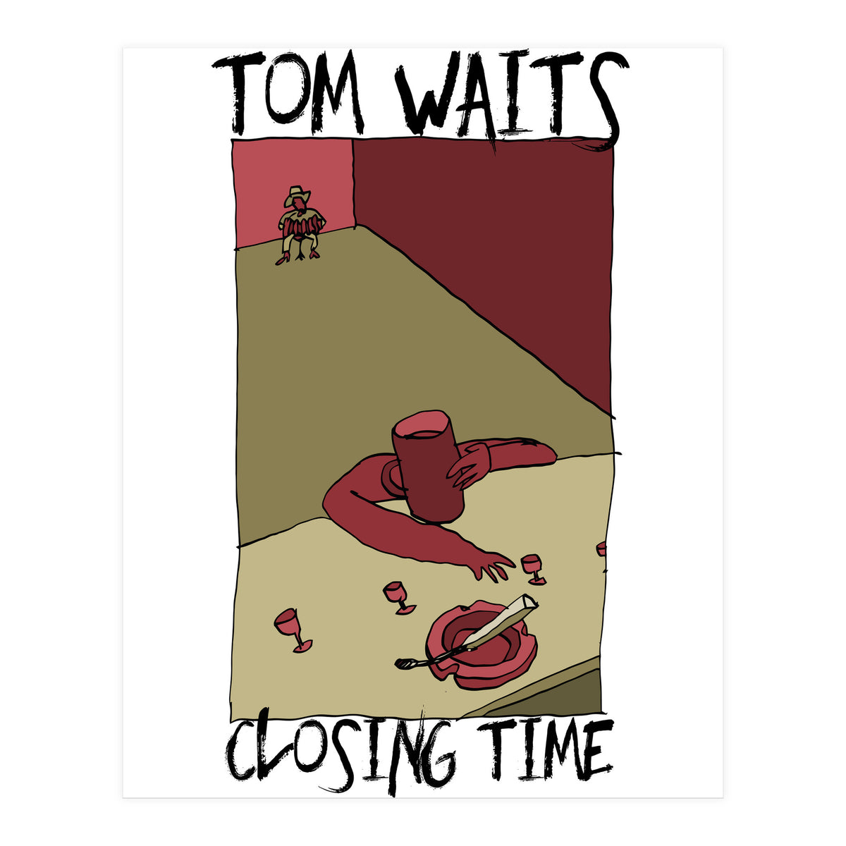Tom Waits - Closing Time II (Print Only)