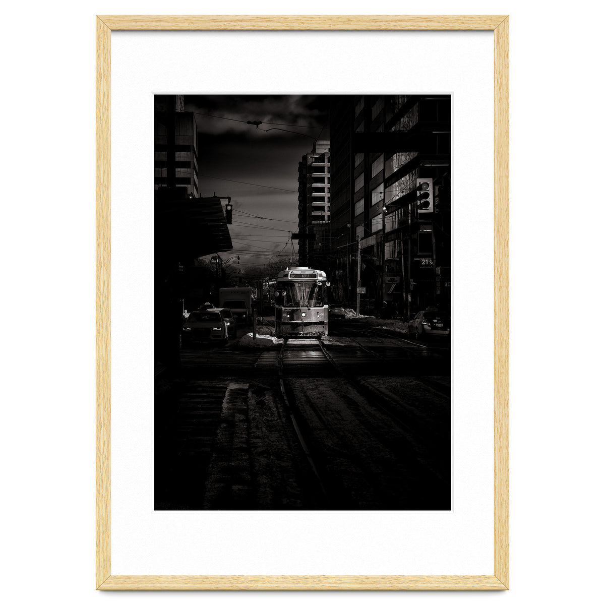 The 512 St. Clair Streetcar Toronto Canada Toned Version