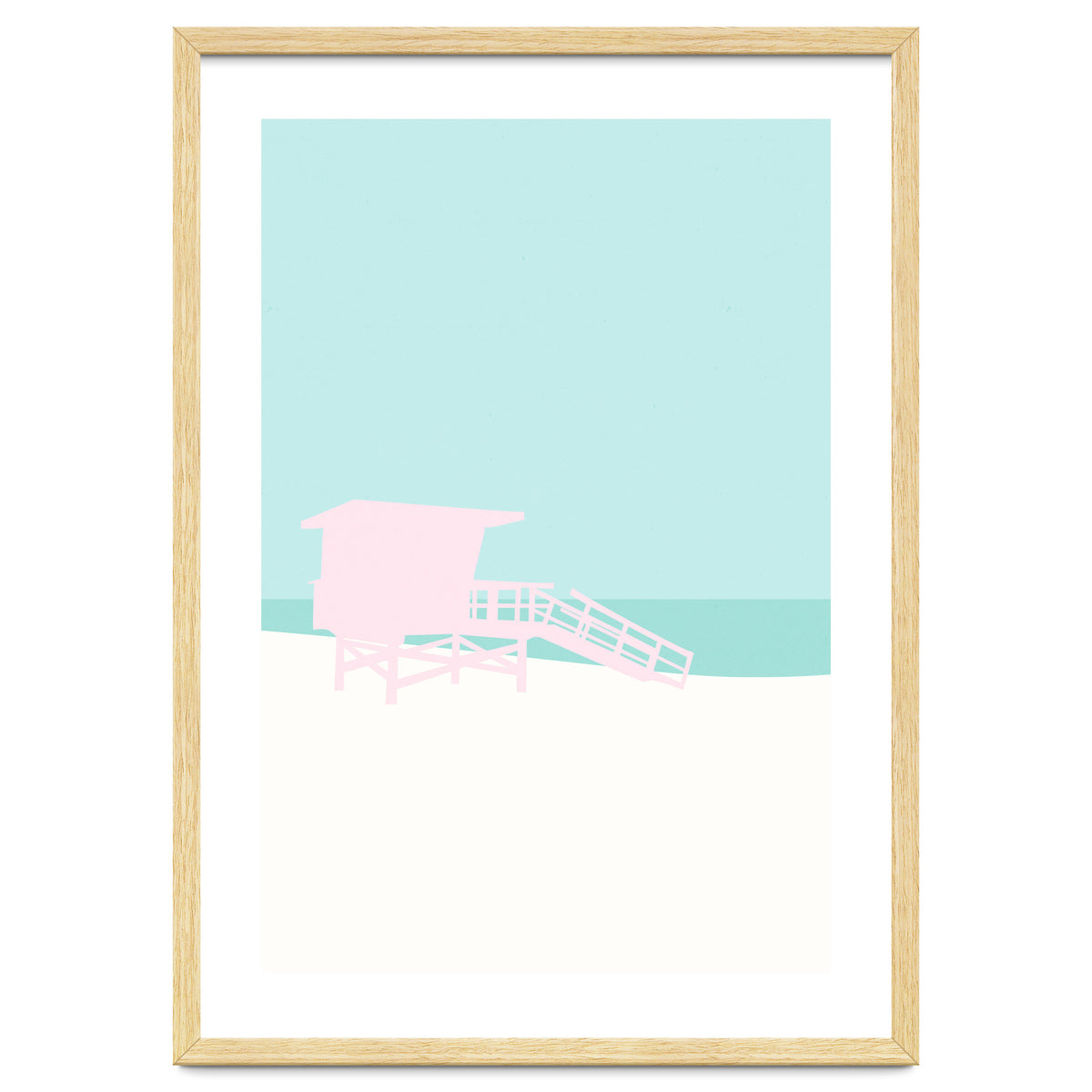 Minimal Lifeguard Tower - Turquoise Coast