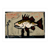 Brown Trout in Abstract Style Painting (Print Only) thumbnail