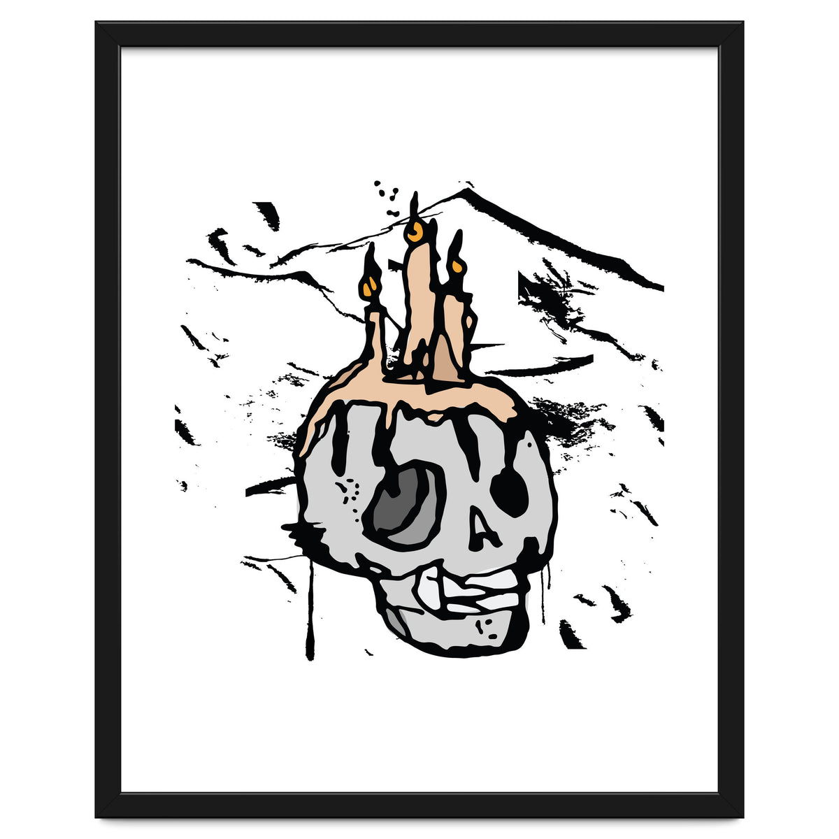 Skull Candlelight Sketch