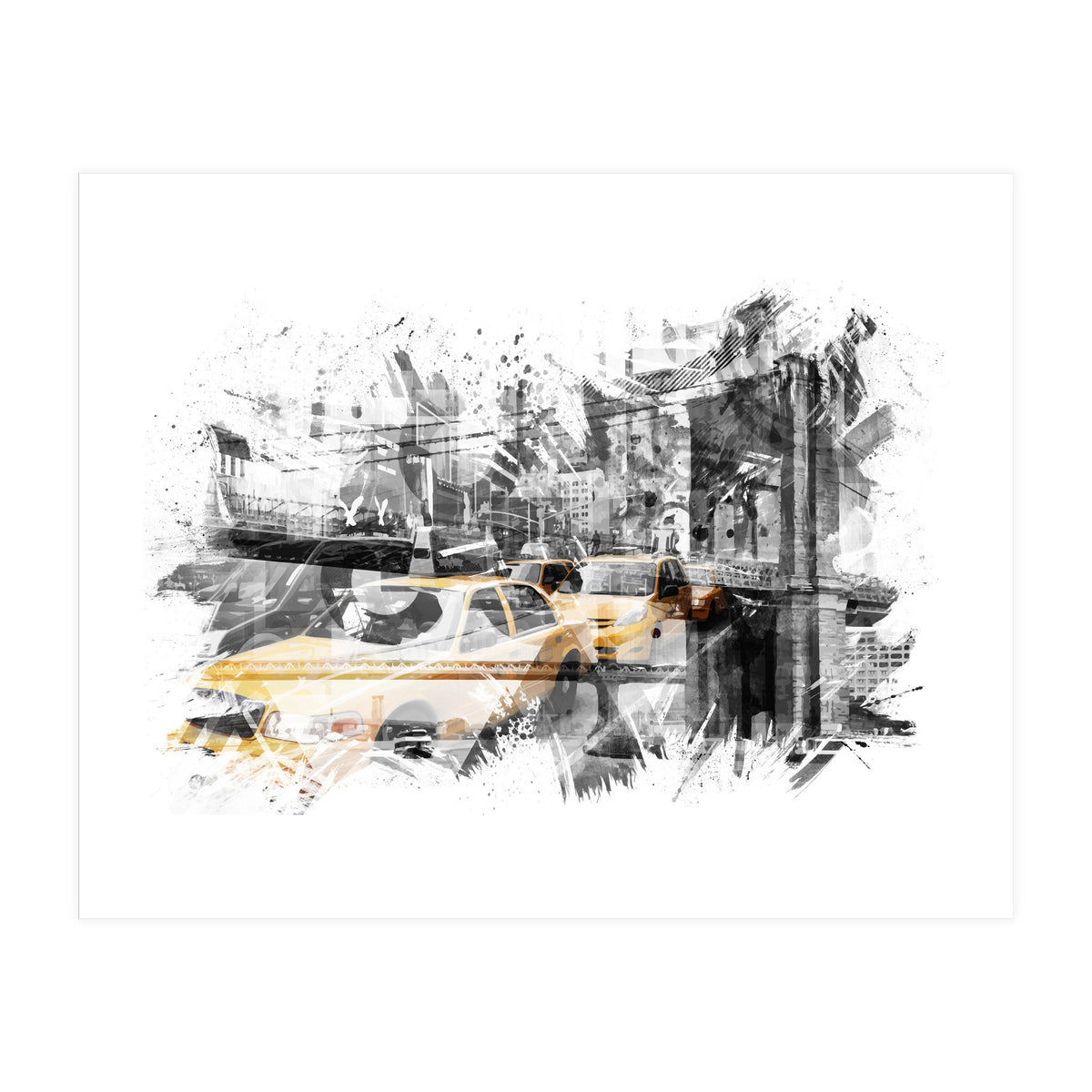 Modern Art NYC Collage  (Print Only)