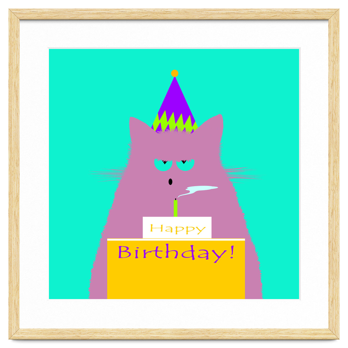 Birthday Lilac Cat