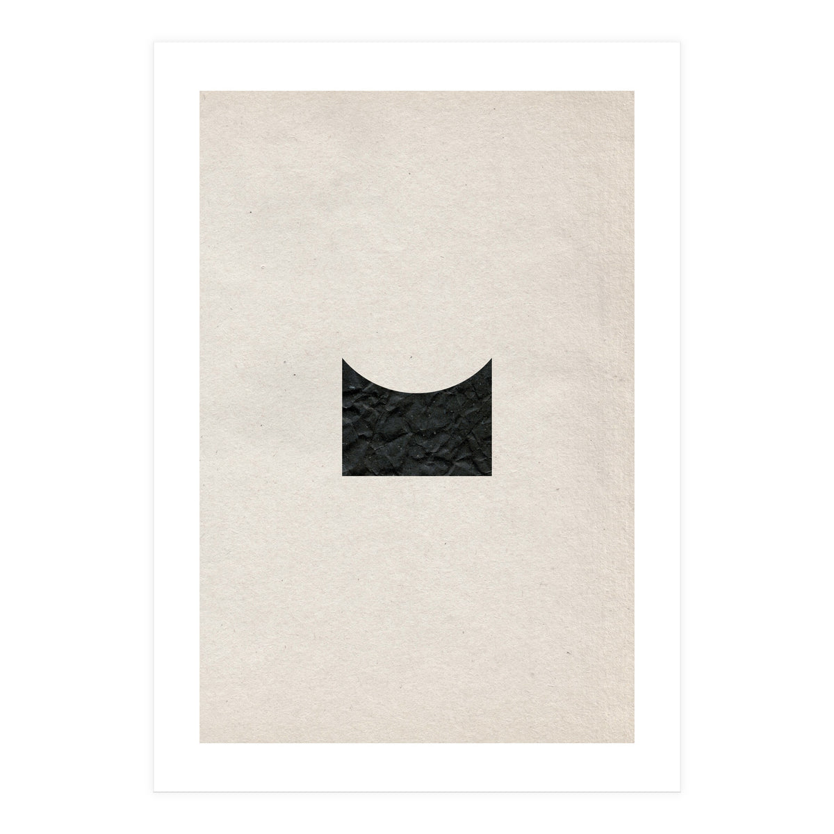 Cut black shape on grey (Print Only)