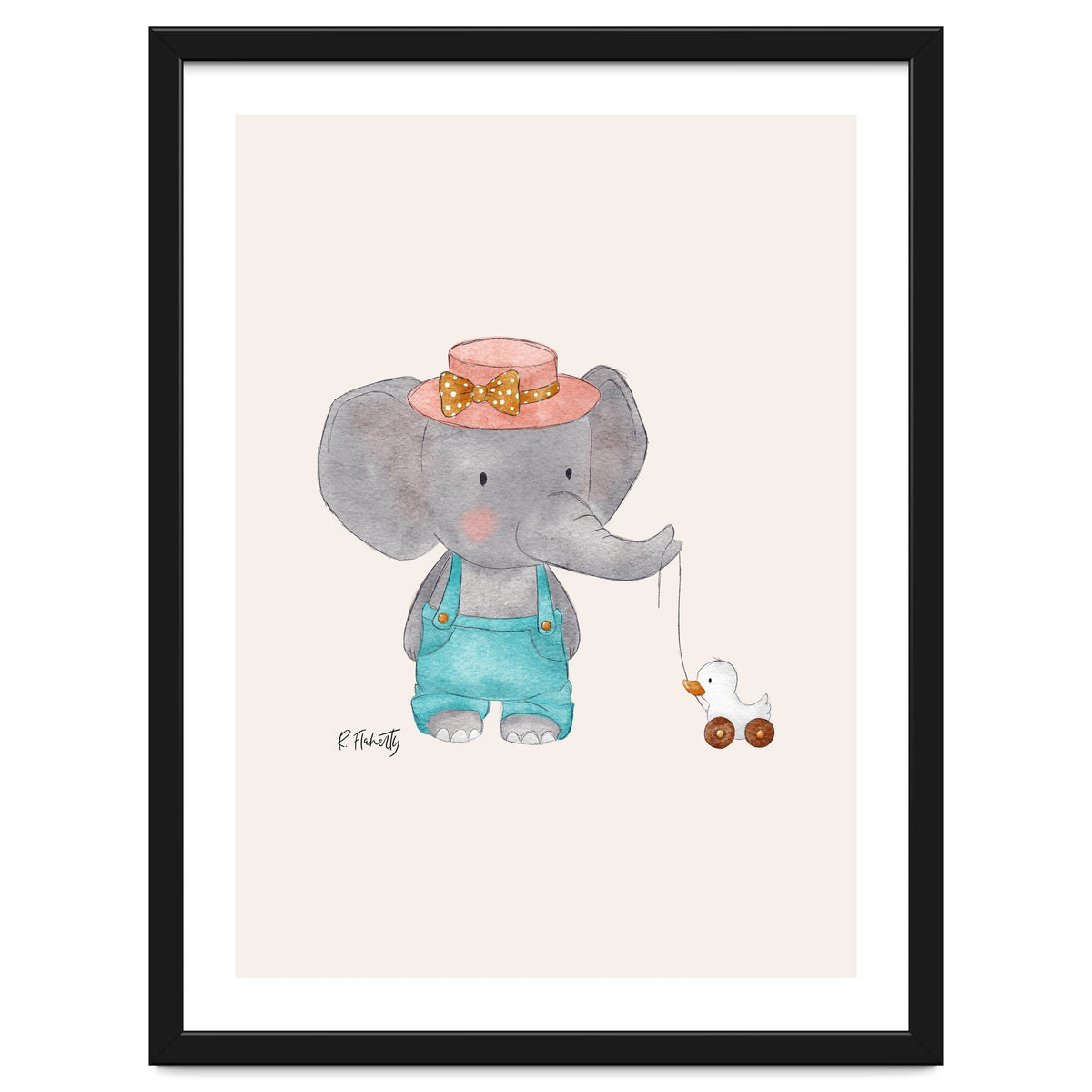 Baby Elephant And Duck