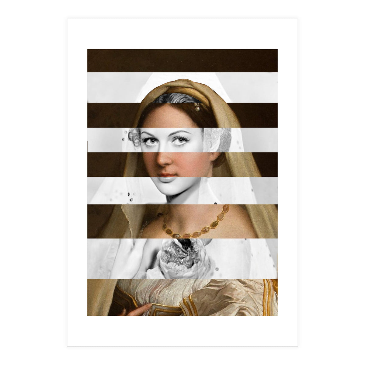 Raphael's Woman With A Veil & Hedy Lamarr (Print Only)