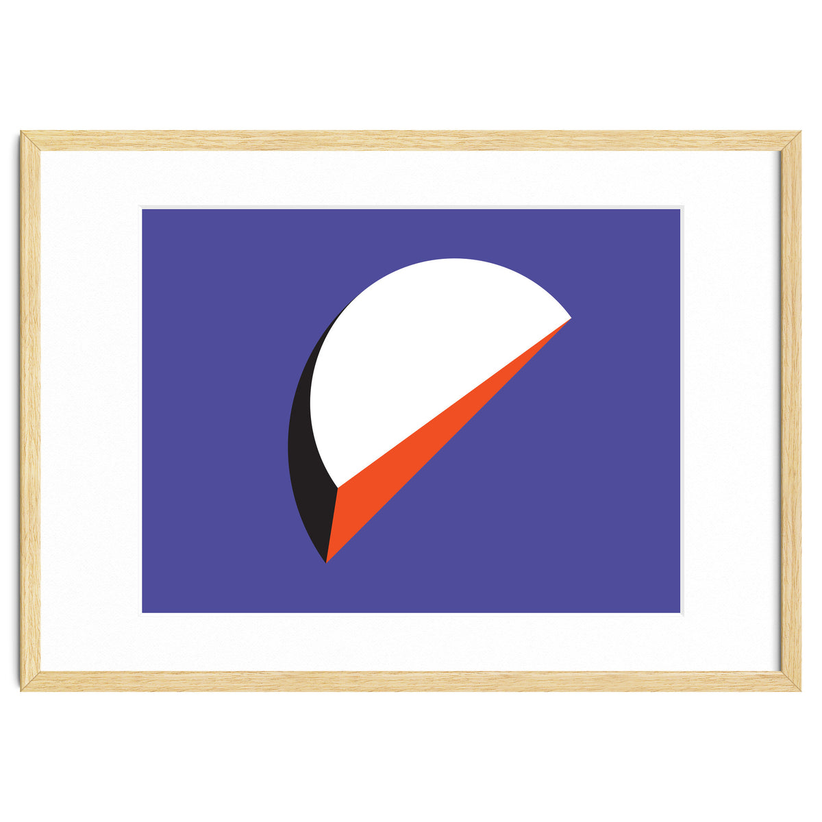 Geometric Shapes No. 37 - orange & purple