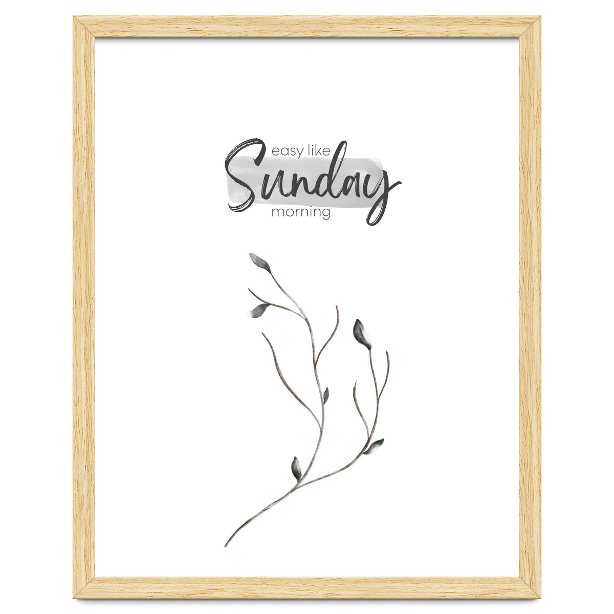 Easy like Sunday morning