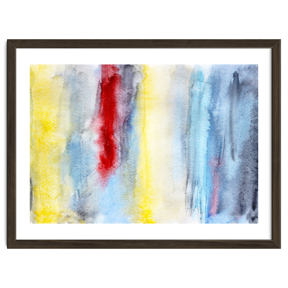 Touch of red || abstract watercolor
