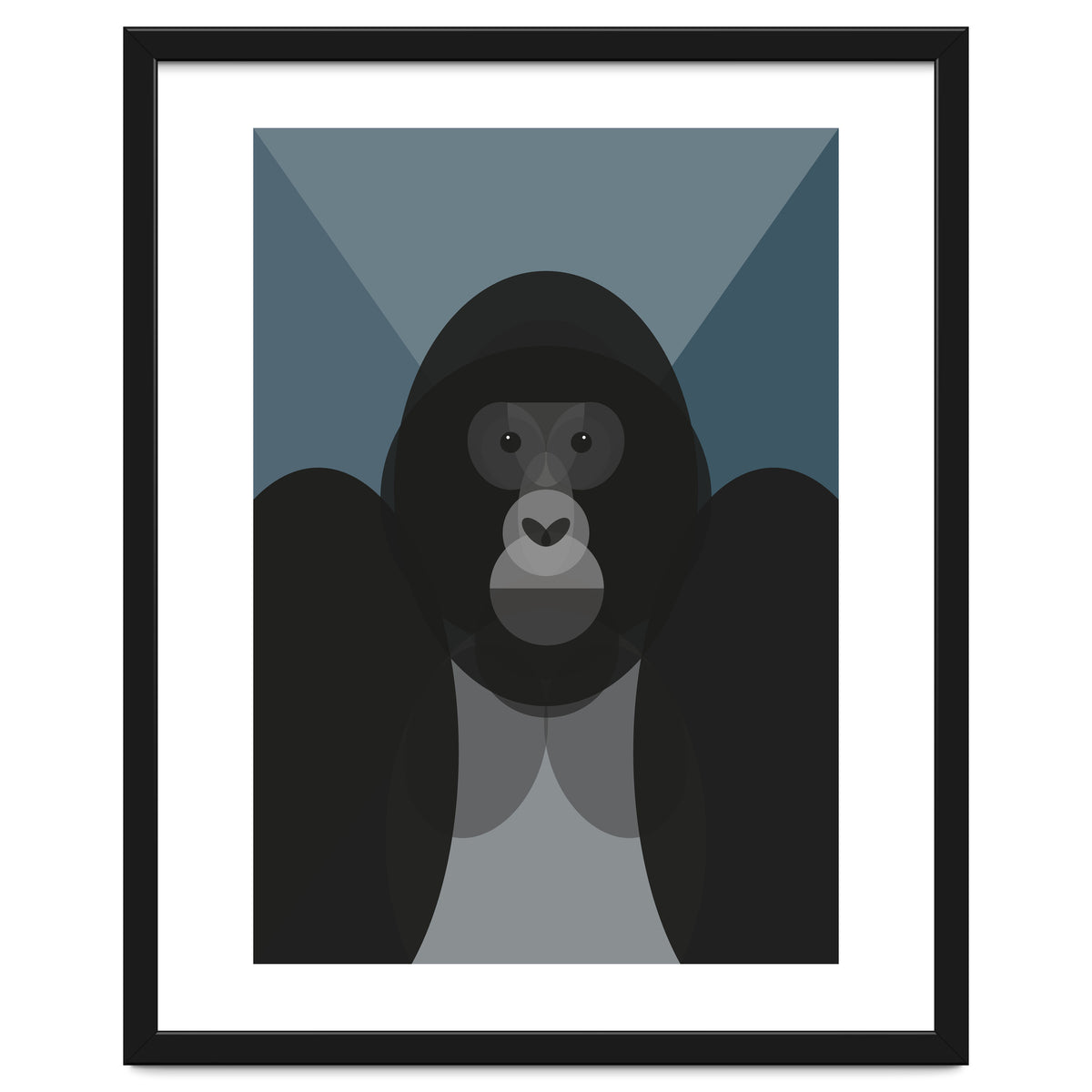 Mid Century Geometric Gorilla