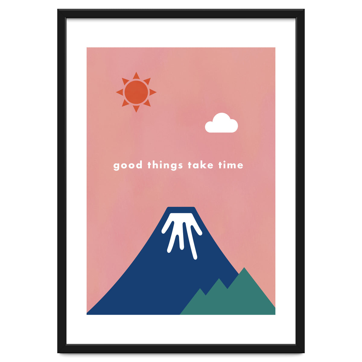 good things take time - Nature Landscape Illustration