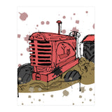 Abandoned tractor sketch (Print Only) thumbnail