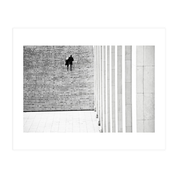 Couple On Stairs, Paris (Print Only)