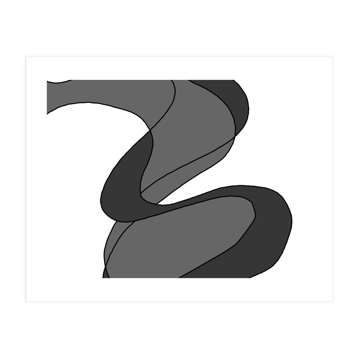 Grey Waves 8 (Print Only)