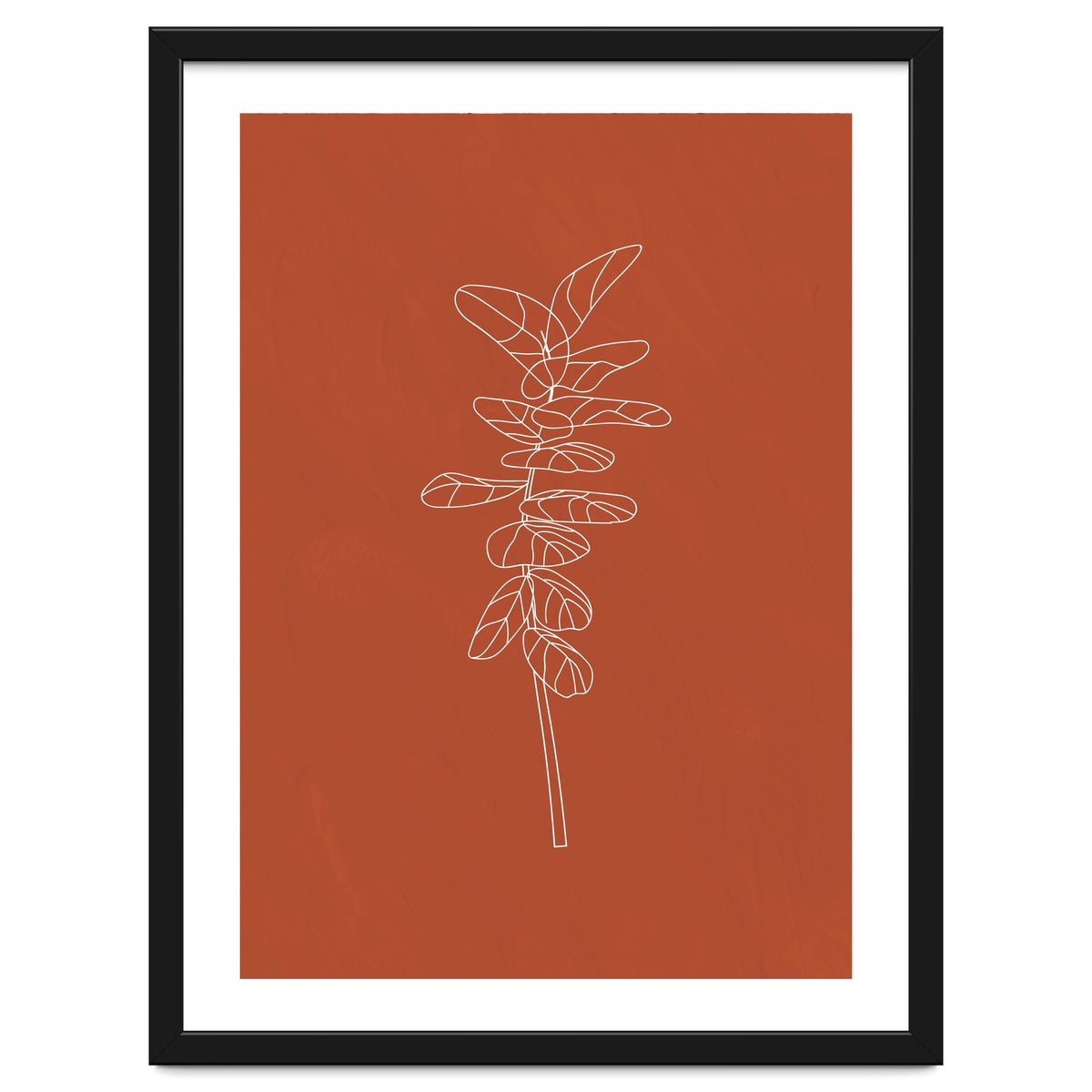 Line Art Botanical Terracotta
