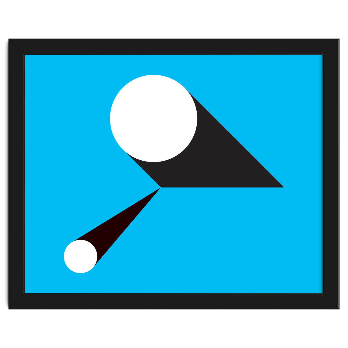 Geometric Shapes No. 46 - blue & black