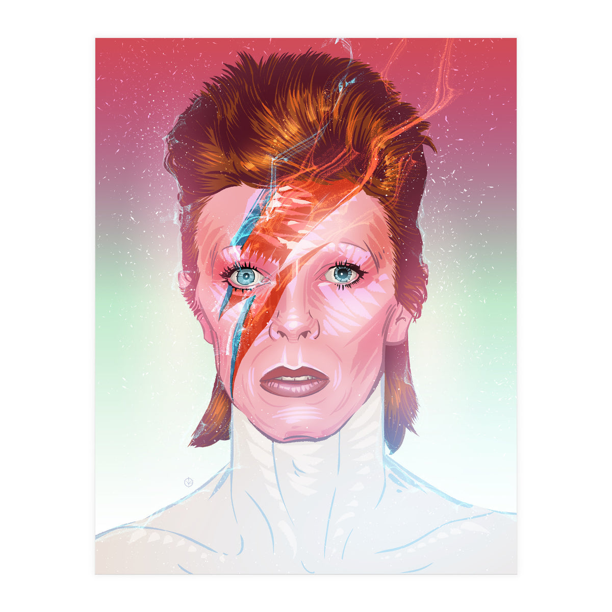 David Bowie Ziggy Stardust (Print Only)