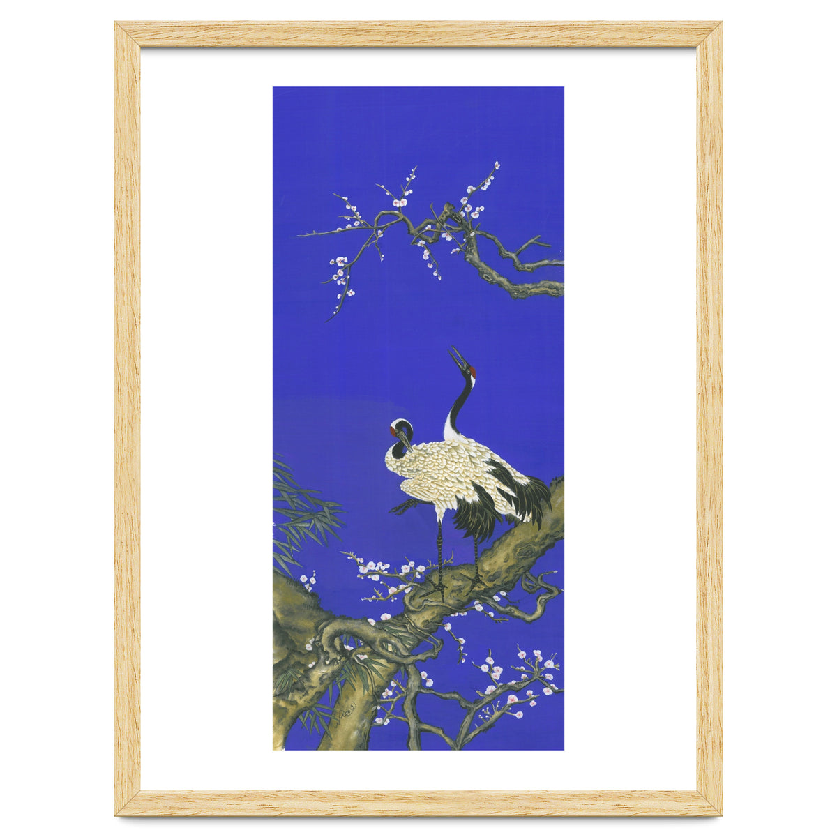 Cranes & Peach Blossom